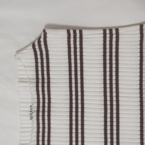 Anthropologie Maeve Mock Neck Tank, Color White/Tan Size XS - Picture 11 of 16